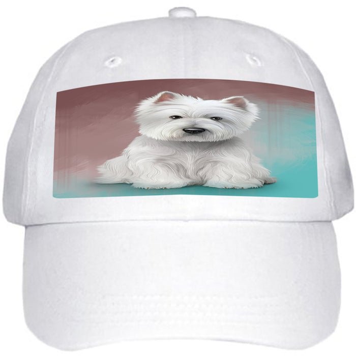 West Highland White Terrier Dog Ball Hat Cap HAT48846 (White)
