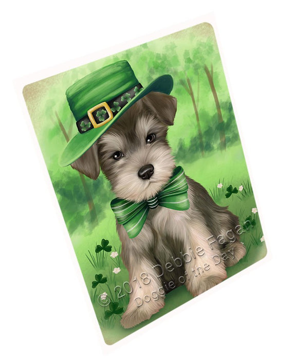 St. Patricks Day Irish Portrait Schnauzer Dog Magnet Mini (3.5" x 2") MAG51645