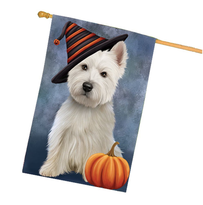 West Highland White Terrier Dog House Flag