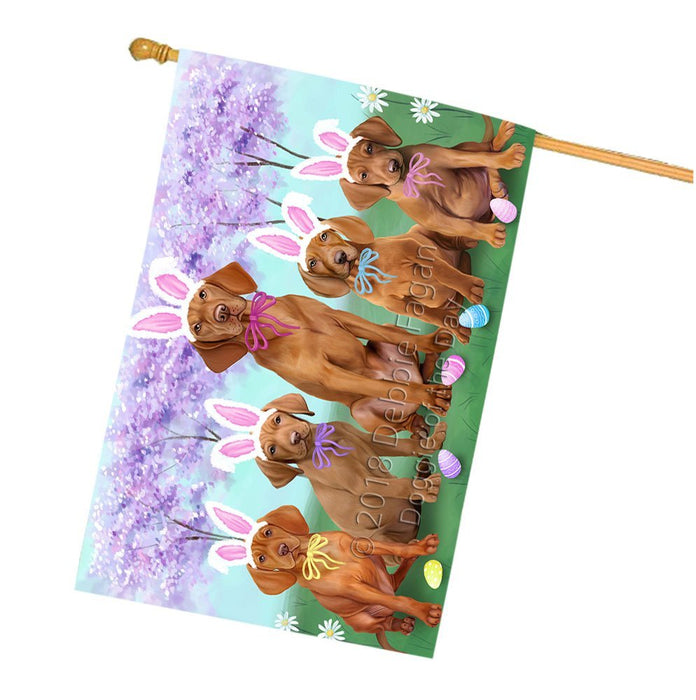 Vizslas Dog Easter Holiday House Flag FLG49388