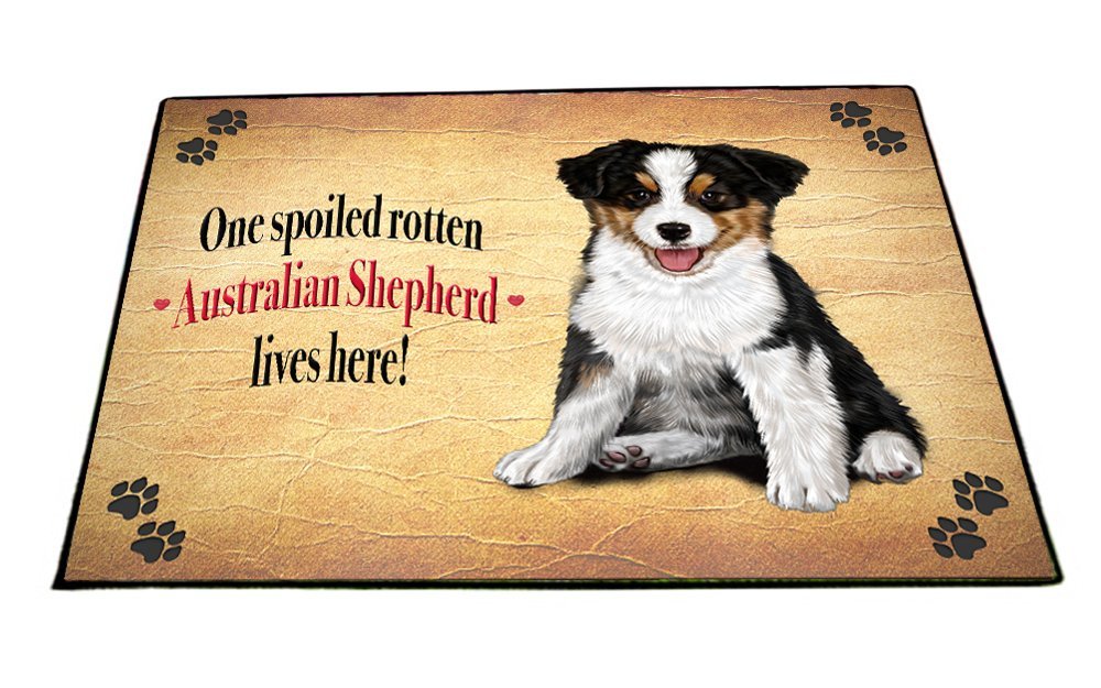 Spoiled Rotten Australian Shepherd Dog Floormat