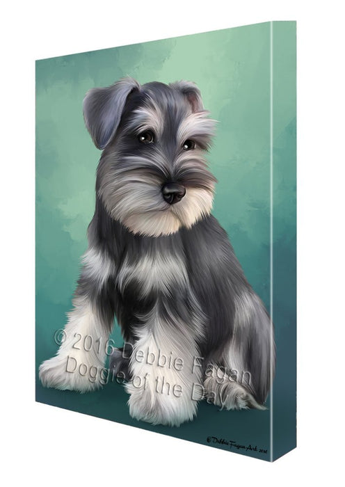 Schnauzer Dog Canvas Wall Art