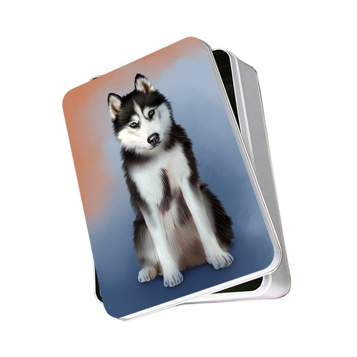 Siberian Husky Dog Photo Storage Tin PITN48362