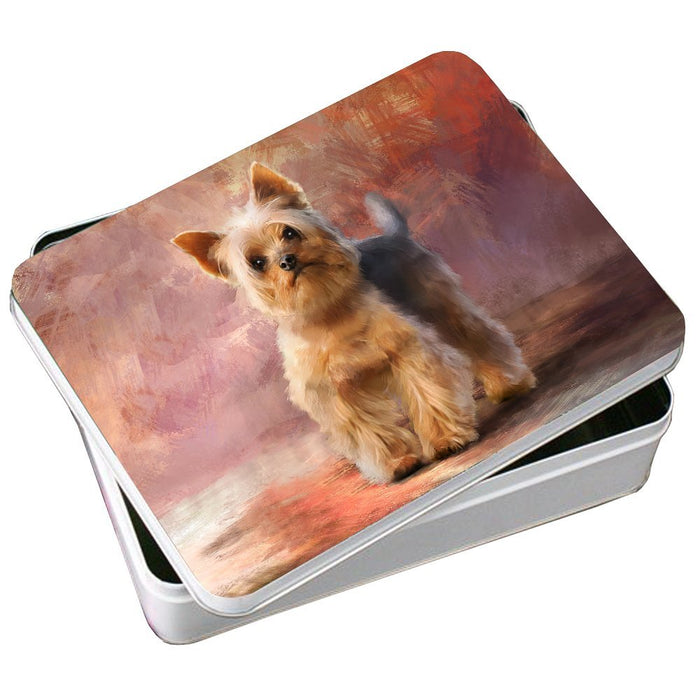 Yorkshire Terrier Dog Photo Storage Tin