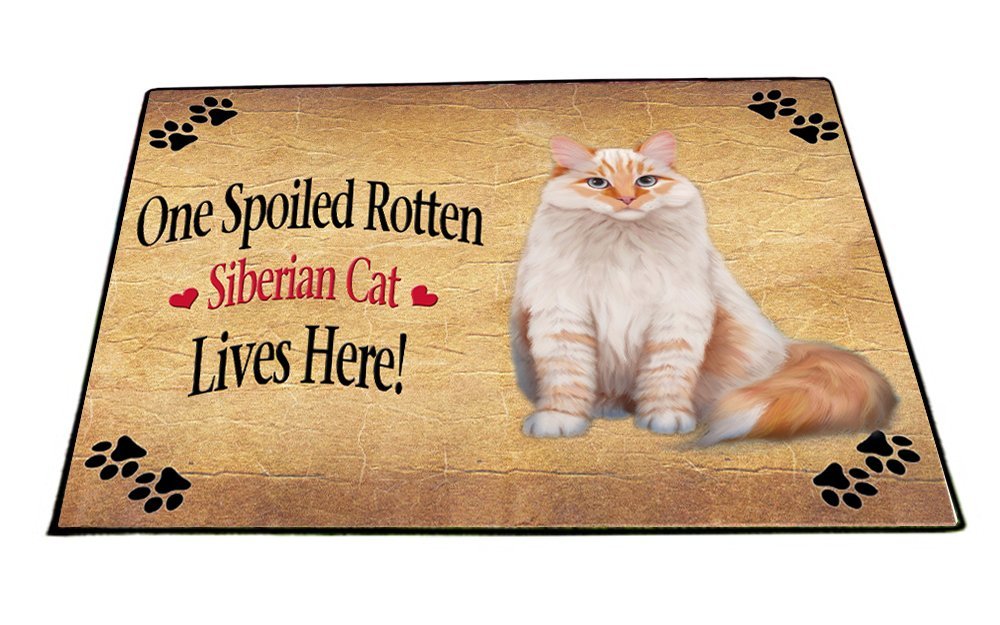 Spoiled Rotten Siberian Red Cat Indoor/Outdoor Floormat