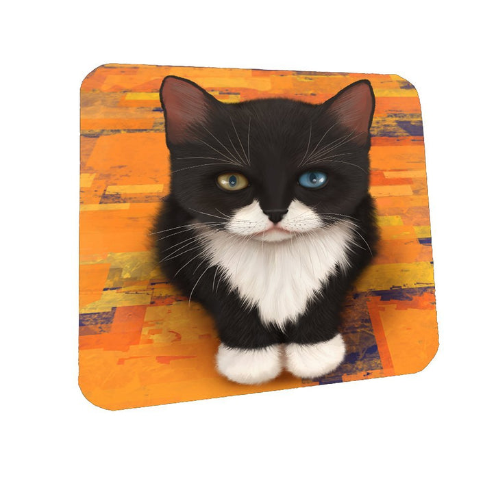 Tuxedo Cat Coasters Set of 4