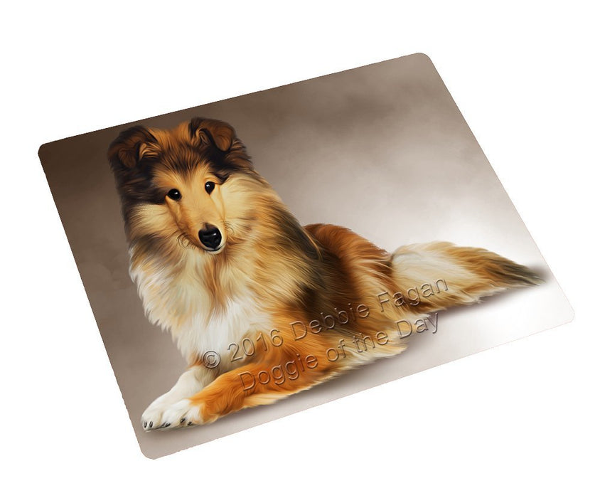 Sheltie Dog Tempered Cutting Board (Small)