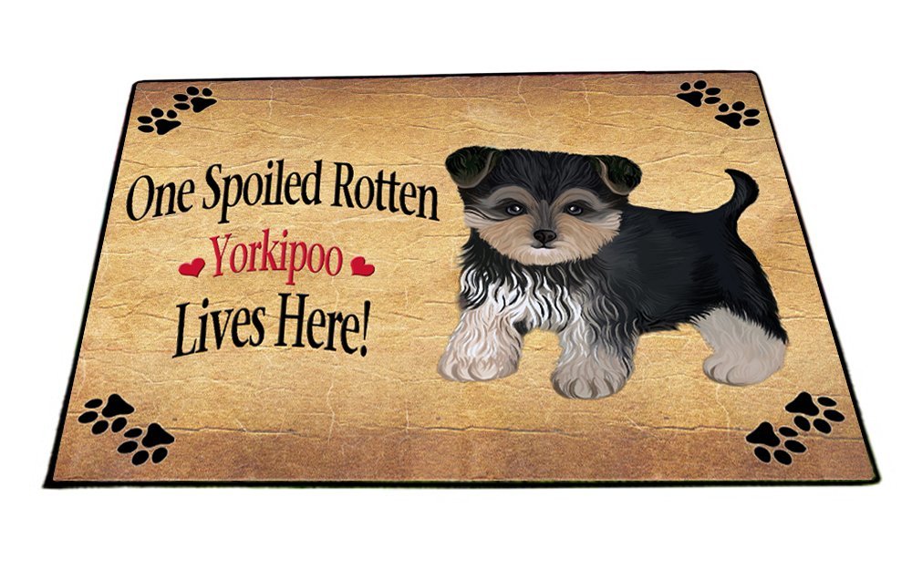 Spoiled Rotten Yorkipoo Dog Indoor/Outdoor Floormat