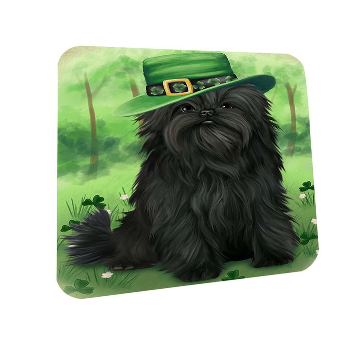 St. Patricks Day Irish Portrait Affenpinscher Dog Coasters Set of 4 CST48402