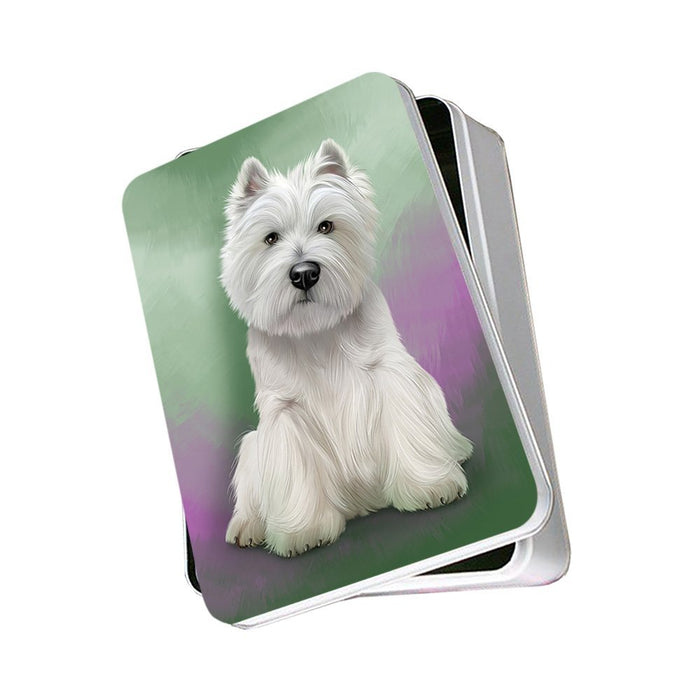 West Highland White Terrier Dog Photo Storage Tin PITN48372