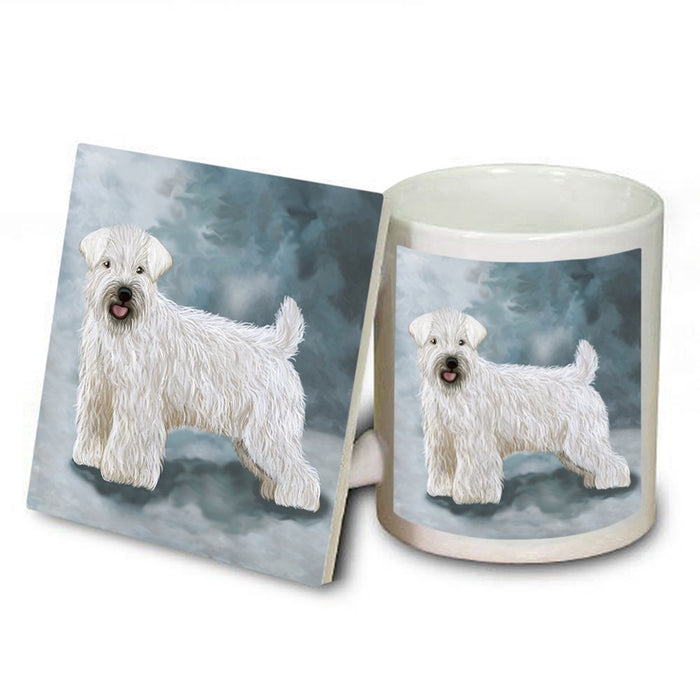 Wheaten Terrier Dog Mug and Coaster Set