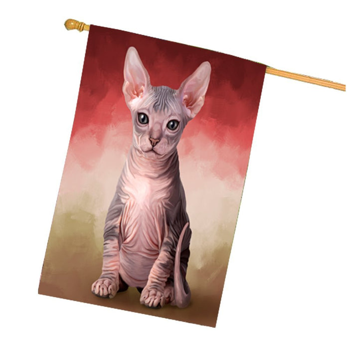 Sphynx Cat House Flag FLGA48133