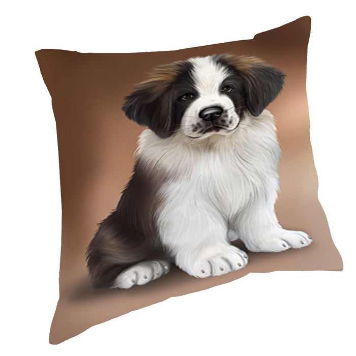 Saint Bernard Dog Throw Pillow D552