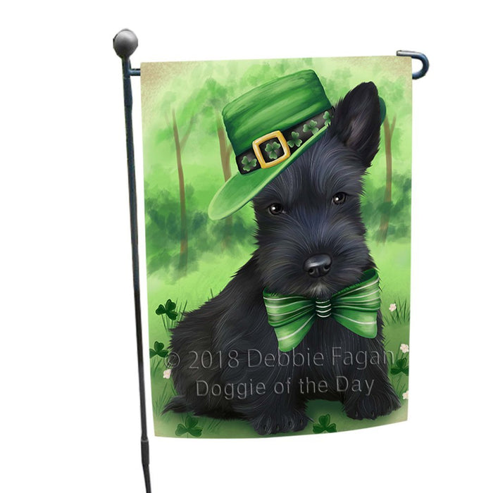St. Patricks Day Irish Portrait Scottish Terrier Dog Garden Flag GFLG49171