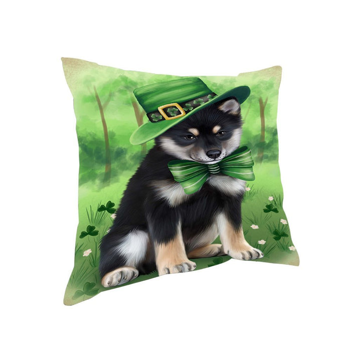 St. Patricks Day Irish Portrait Shiba Inu Dog Pillow PIL52964