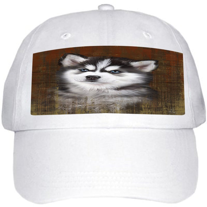 Rustic Siberian Husky Dog Ball Hat Cap HAT48522
