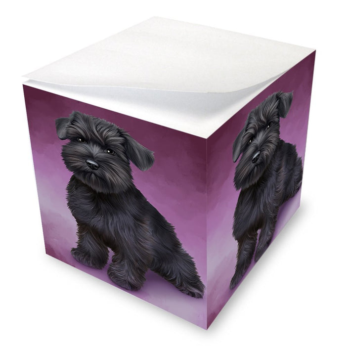 Schnauzer Dog Note Cube