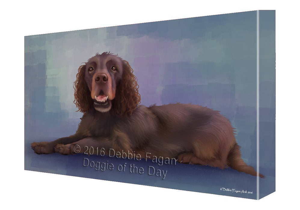 Sussex Spaniel Dog Painting Printed on Canvas Wall Art