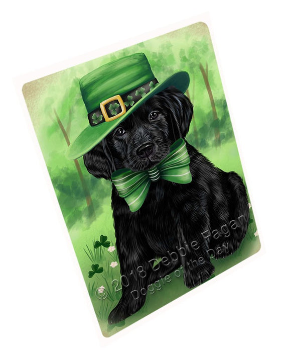 St. Patricks Day Irish Portrait Labrador Retriever Dog Tempered Cutting Board C50343