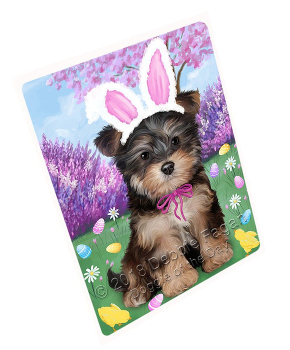 Yorkipoo Dog Easter Holiday Tempered Cutting Board C52176