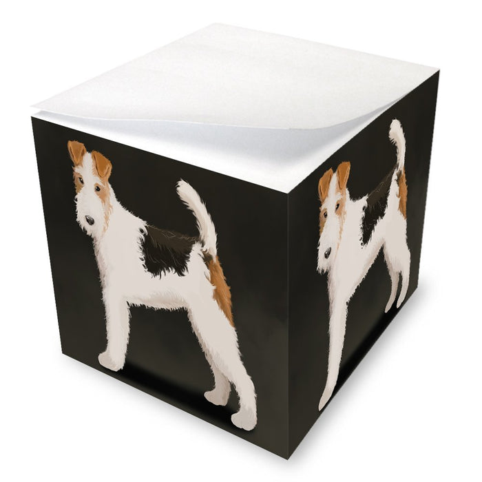 Wire Fox Terrier Dog Note Cube