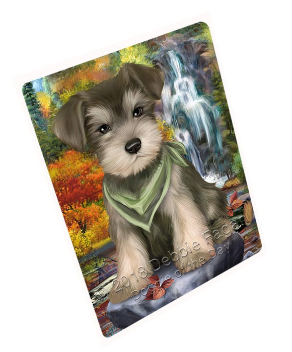 Scenic Waterfall Schnauzer Dog Magnet Mini (3.5" x 2") MAG52362