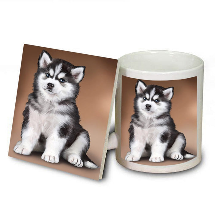 Siberian Husky Dog Mug and Coaster Set