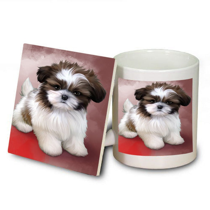 Shih Tzu Dog Mug and Coaster Set