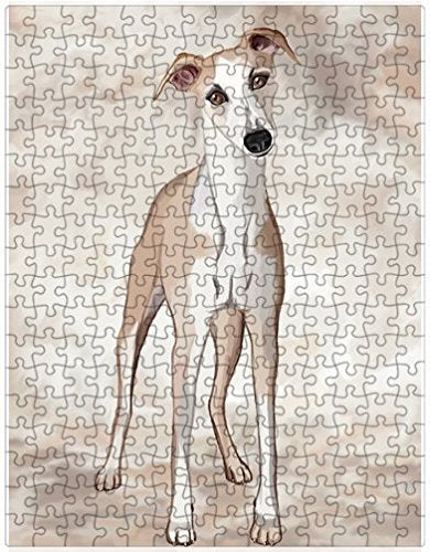 Whippet Dog Puzzle with Photo Tin