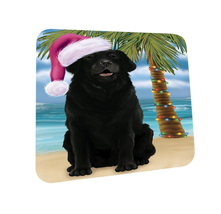 Summertime Labrador Dog on Beach Christmas Coasters CST526 (Set of 4)