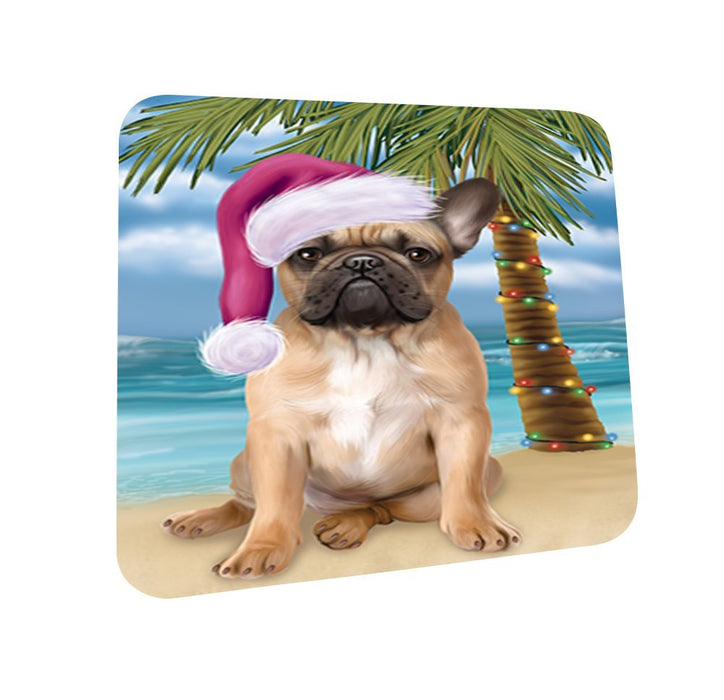 Summertime French Bulldog on Beach Christmas Coasters CST507 (Set of 4)