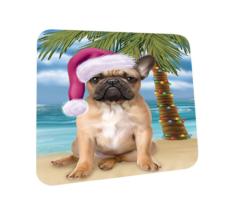 Summertime French Bulldog on Beach Christmas Coasters CST506 (Set of 4)