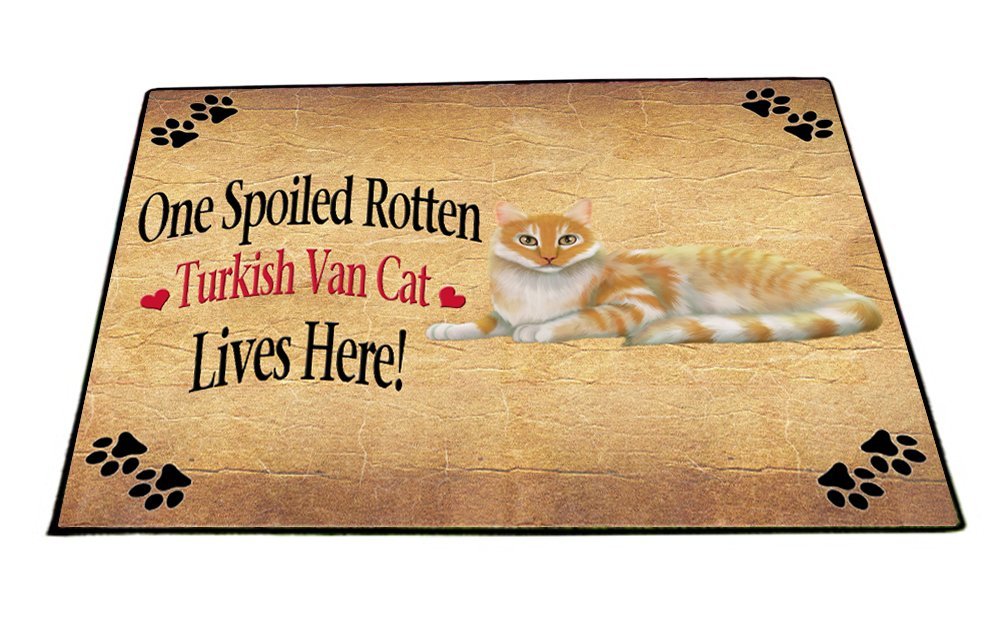 Spoiled Rotten Turkish Van Cat Indoor/Outdoor Floormat