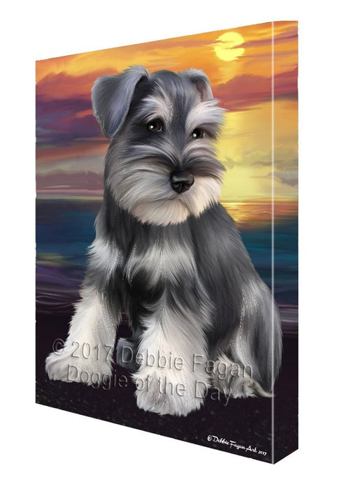 Schnauzer Dog Canvas Wall Art D466