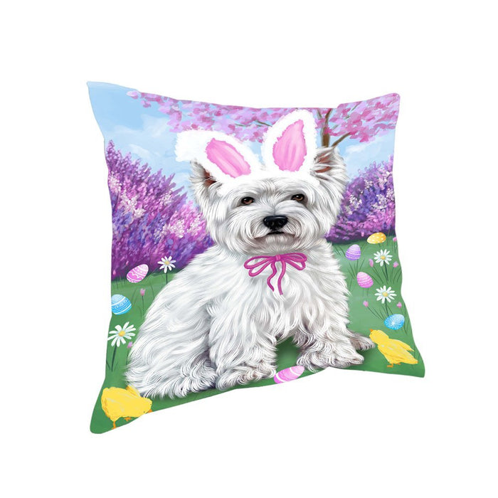 West Highland Terrier Dog Easter Holiday Pillow PIL53576