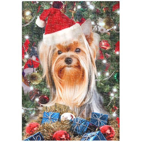 Yorkshire Terrier Christmas 300 Pc. Puzzle with Photo Tin