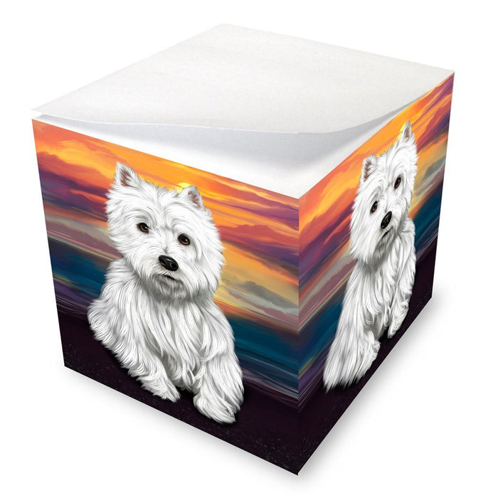 Westies Dog Note Cube
