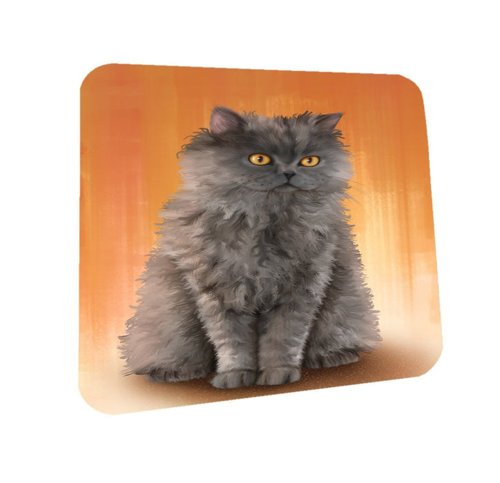 Selkirk Rex Cat Coasters Set of 4
