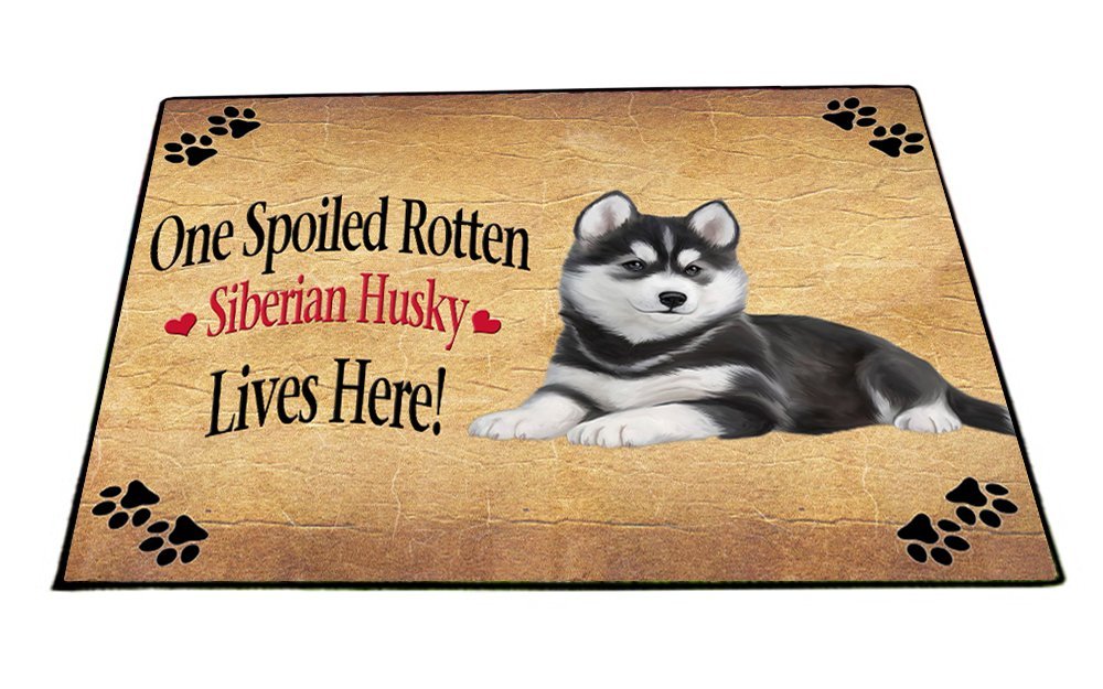 Spoiled Rotten Siberian Husky Dog Indoor/Outdoor Floormat
