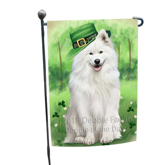 St. Patricks Day Irish Portrait Samoyed Dog Garden Flag GFLG49161