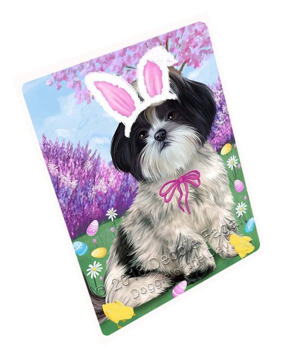 Shih Tzu Dog Easter Holiday Tempered Cutting Board C52074