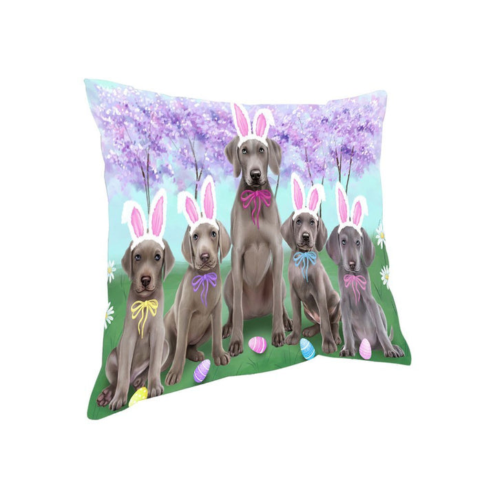 Weimaraners Dog Easter Holiday Pillow PIL53560