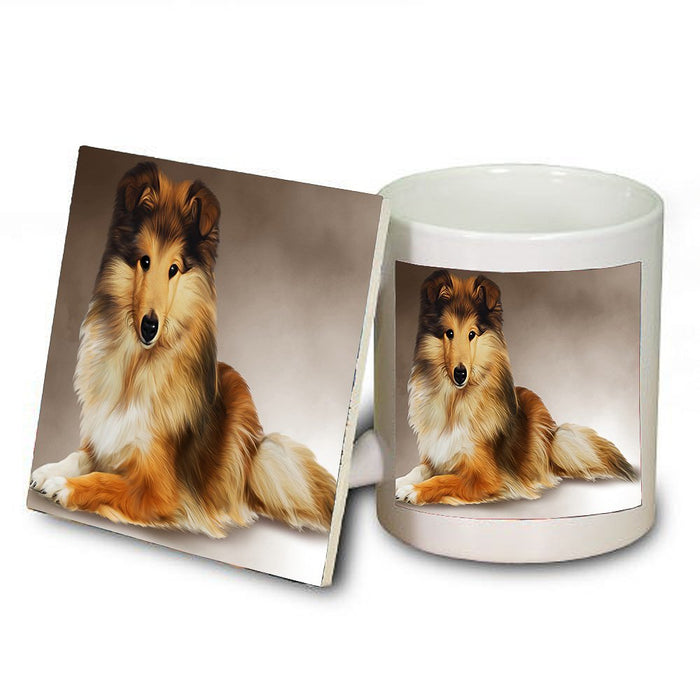 Sheltie Dog Mug and Coaster Set