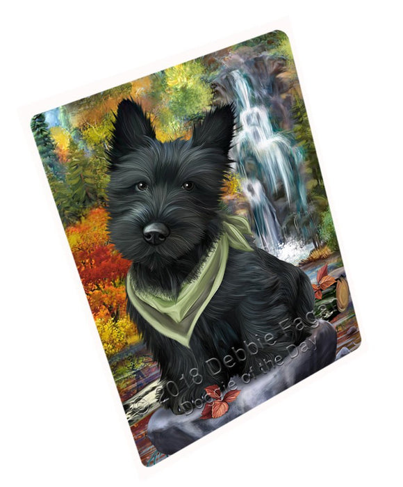 Scenic Waterfall Scottish Terrier Dog Magnet Mini (3.5" x 2") MAG52380