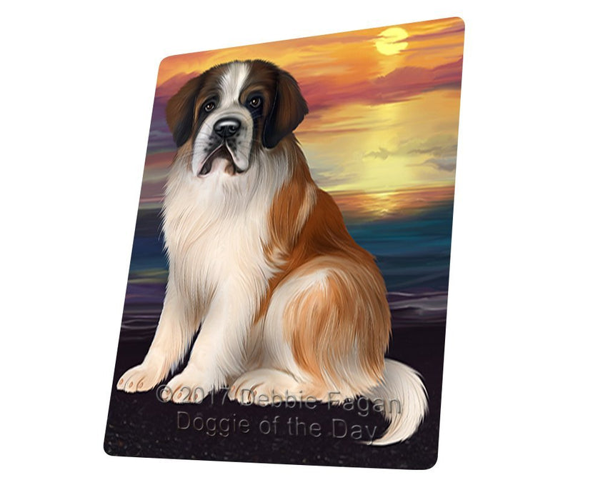 Saint Bernard Dog Tempered Cutting Board CB158