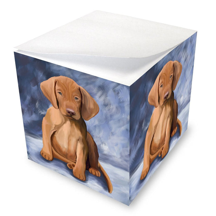 Vizsla Puppy Dog Note Cube