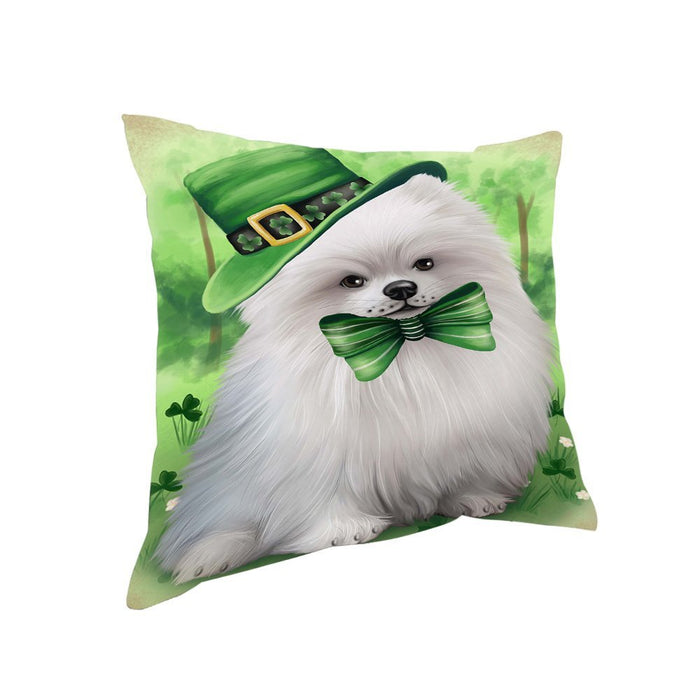 St. Patricks Day Irish Portrait Pomeranian Dog Pillow PIL52764