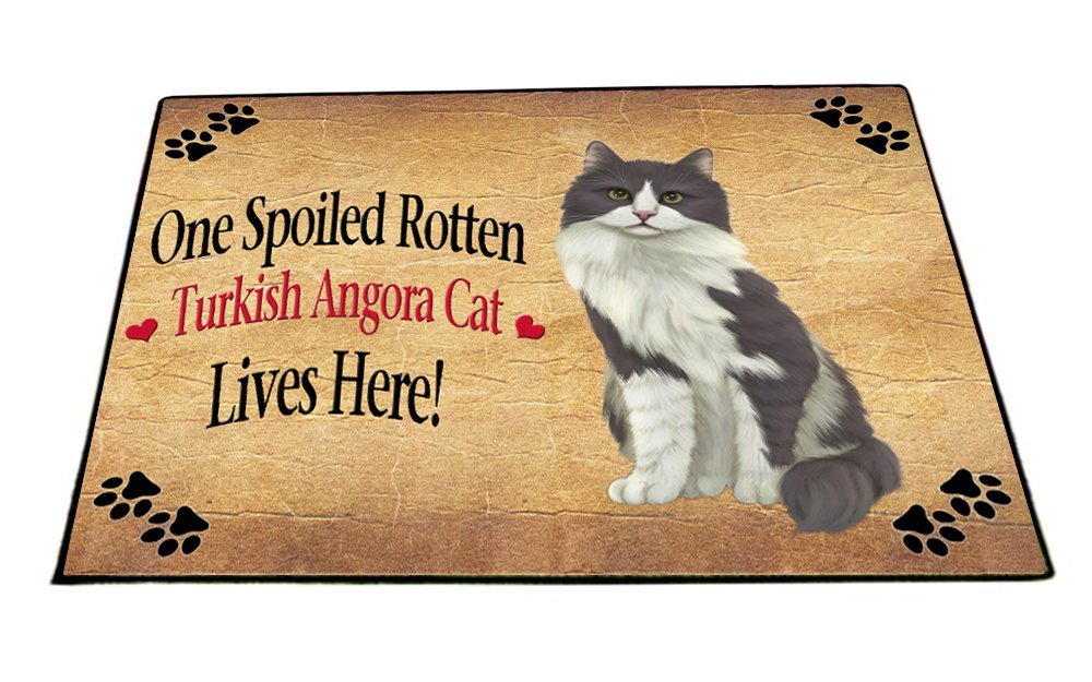Spoiled Rotten Turkish Angora Cat Indoor/Outdoor Floormat