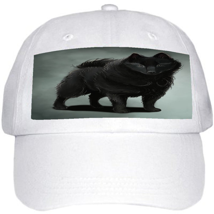 Schipperke Dog Ball Hat Cap Off White