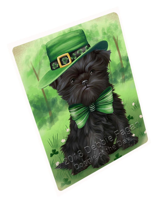 St. Patricks Day Irish Portrait Affenpinscher Dog Tempered Cutting Board C49176
